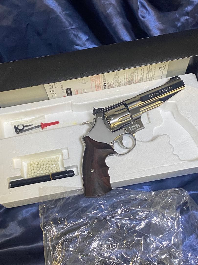タナカ　S&W M627 ガスリボルバー　キムアーレンズグリップ付き