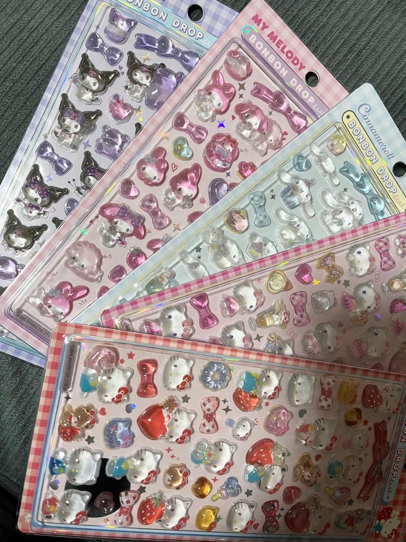 【正規品】ボンボンドロップシール サンリオ5種セット クロミ シナモン 第2弾