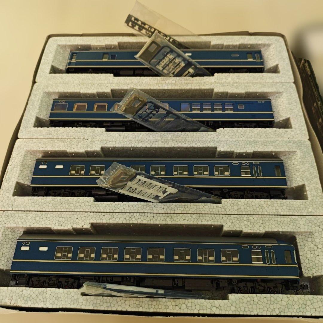 4両編成 鉄道模型 青色 セット