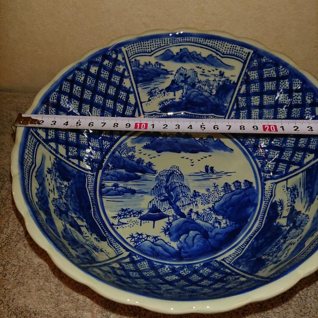 古伊万里、染付、蛸唐草文、器盃洗
