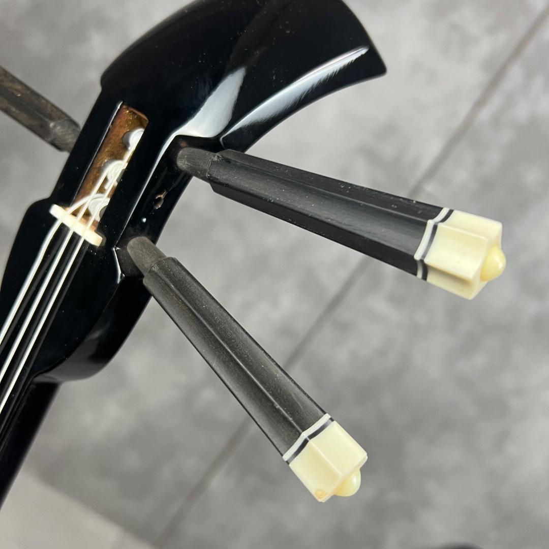 本蛇皮　沖縄三線　強化張り　全長約80cm　セミハードケース　へび　パイソン