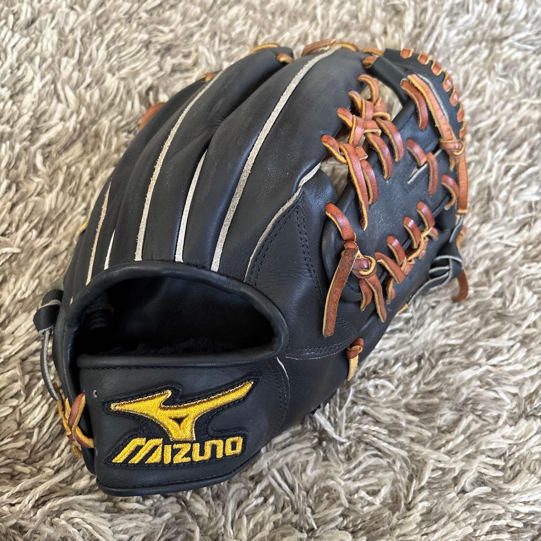 Mizuno 硬式グローブ 黒/茶