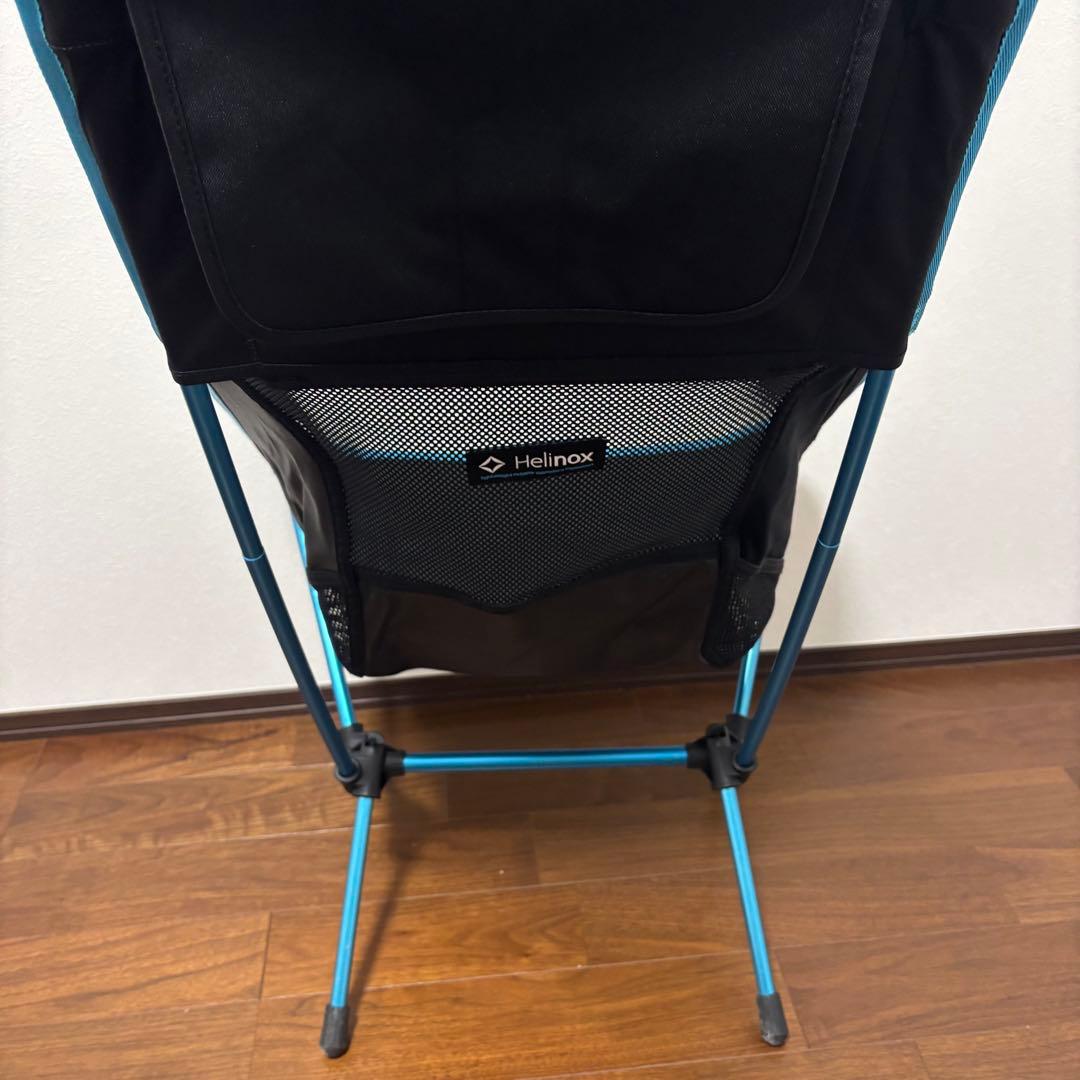 美品　ヘリノックス チェアツー ブラック　ブルー