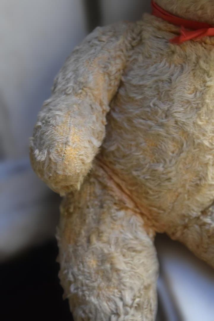 フランスアンティーク たくさん可愛がられたテディベア 熊ぬいぐるみ