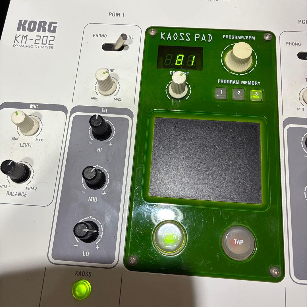 希少動作品！　KORG KM２０２　DJミキサー　KAOSS PAD