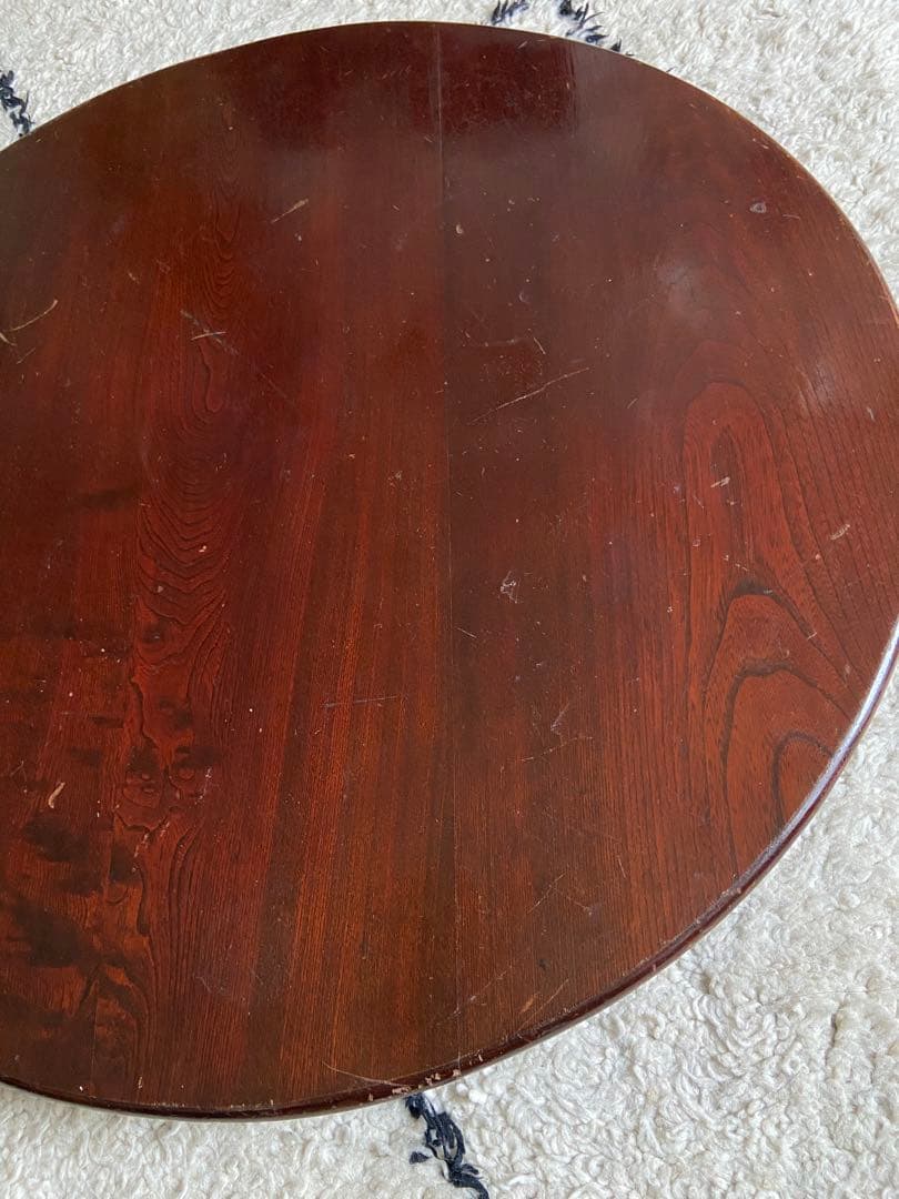 【限定SALE】昭和レトロ ちゃぶ台　折りたたみ　直径73cm