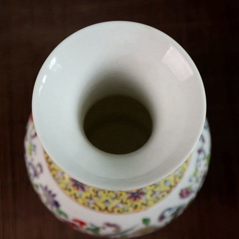 大清乾隆龍鳳瓷花瓶 装飾品 現代工芸品 美術品 置物