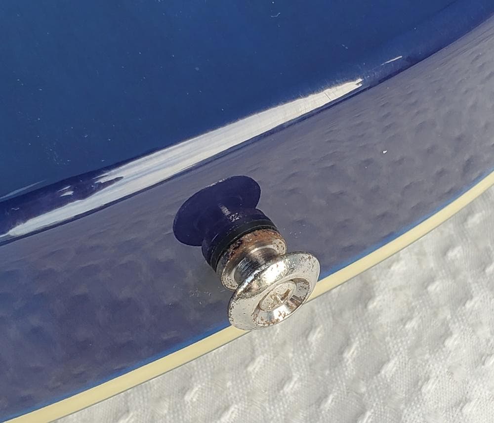 C145　Grote　レスポールタイプ　エレキギター　ブルー系　音出しOK