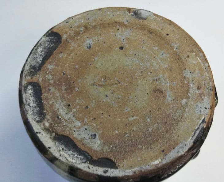 茶道具 水指 朝鮮唐津 唐津焼 鏡山窯 井上東也 共箱 自然坊