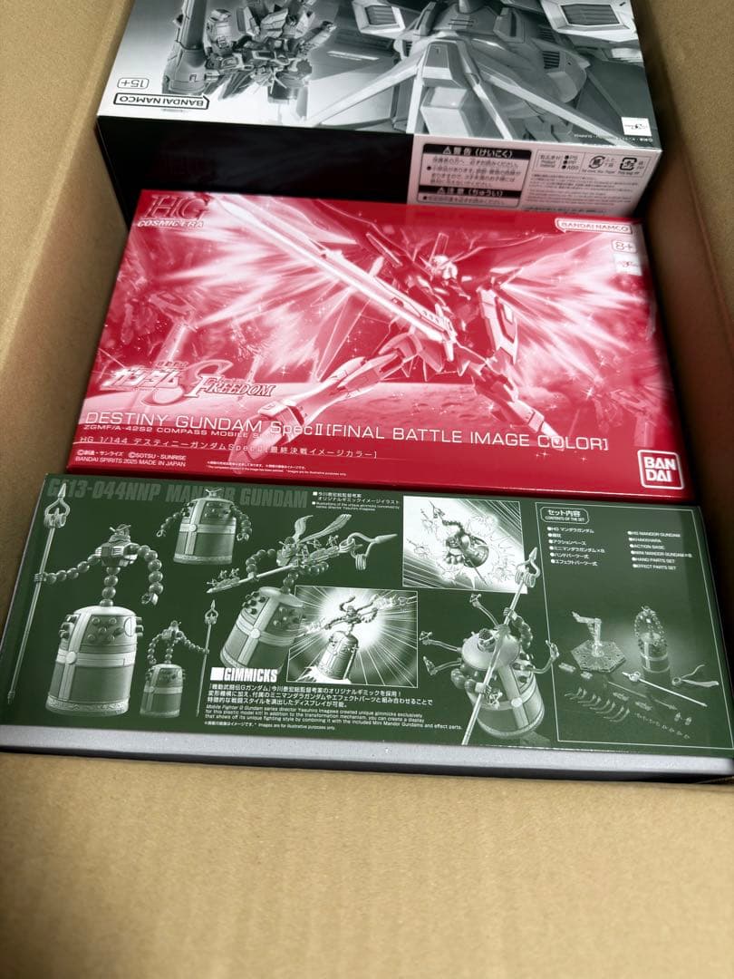 4点セット MG ハイネ専用 デスティニー 最終決戦 RGブラスト マンダラ