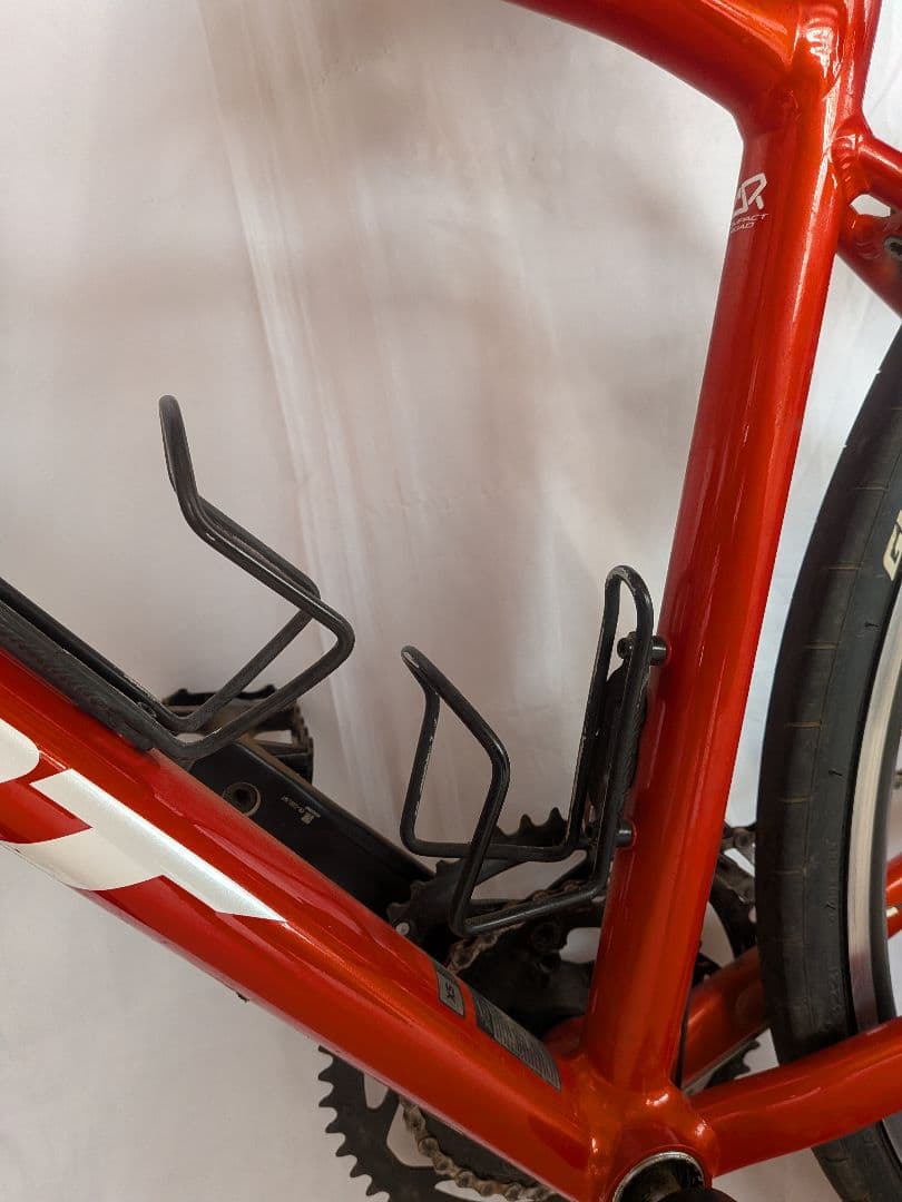 美品！GIANT Contend2　ロードバイク レッド ヘルメット付き　xs