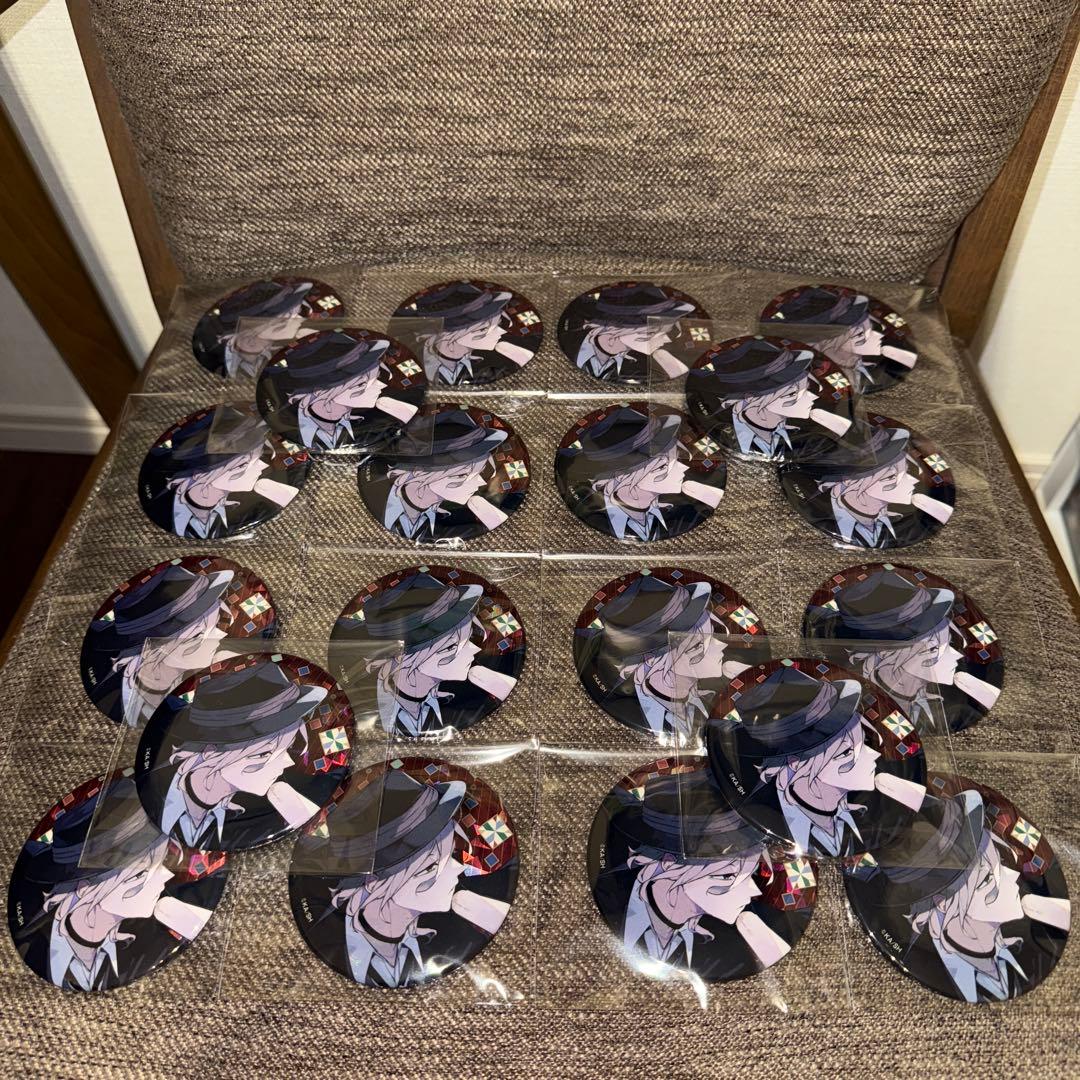 文豪ストレイドッグス　ホログラム缶バッジ C104 中原中也　20点