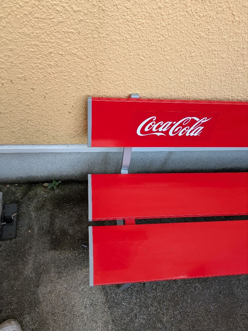 Coca-Cola アウトドアベンチ 赤