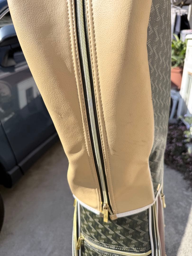 杉崎レザレクション　ゴルフキャディバック　ヘッドカバーセット