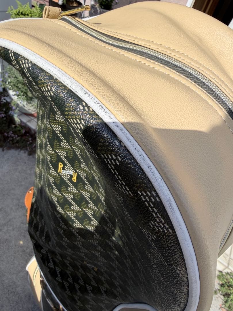 杉崎レザレクション　ゴルフキャディバック　ヘッドカバーセット