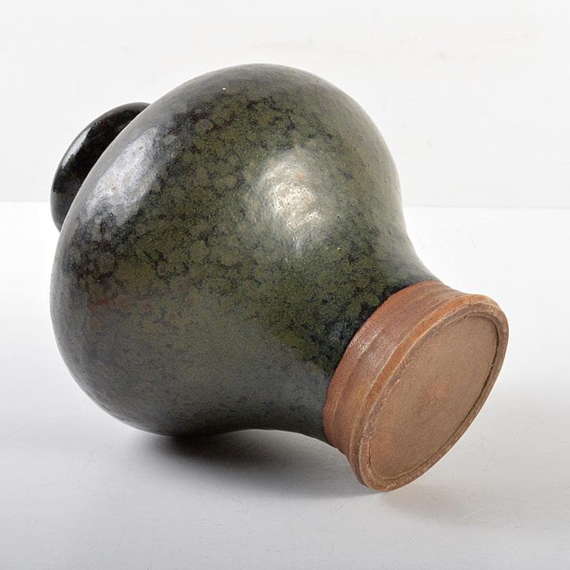 中国　油滴天目釉　壷　梅瓶　時代箱　M　R5663C