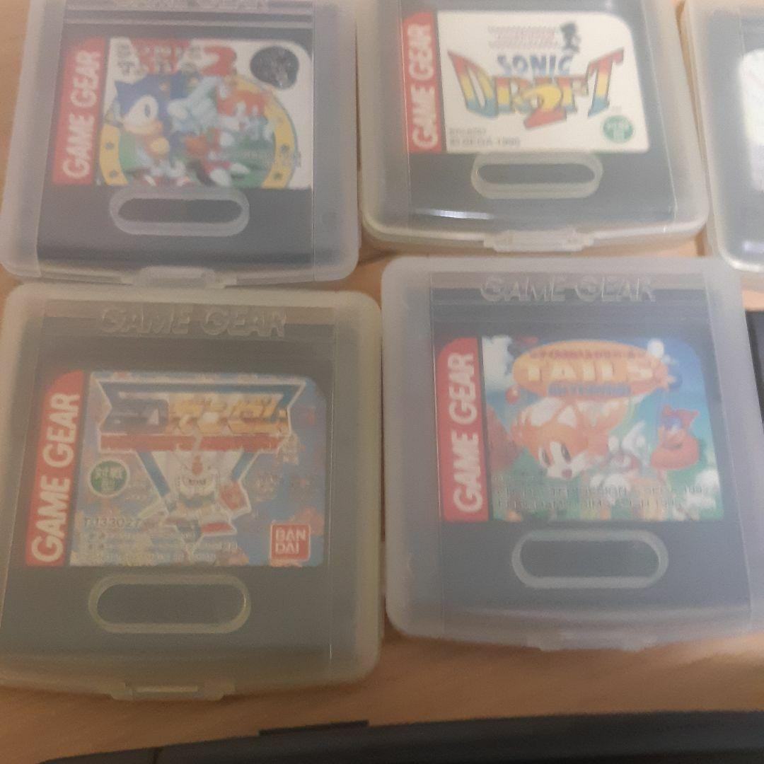 SEGAゲームギア本体(ジャンク品)ソフト7本セット