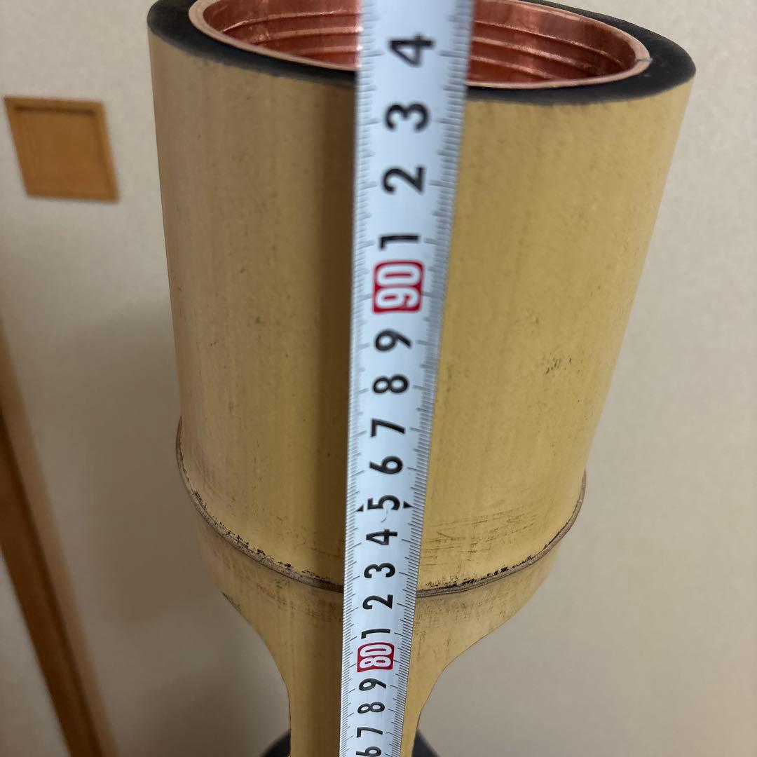 50 美品　根付き　三重切り　三重切　 生け花　生花　竹花入れ　竹筒　華道具