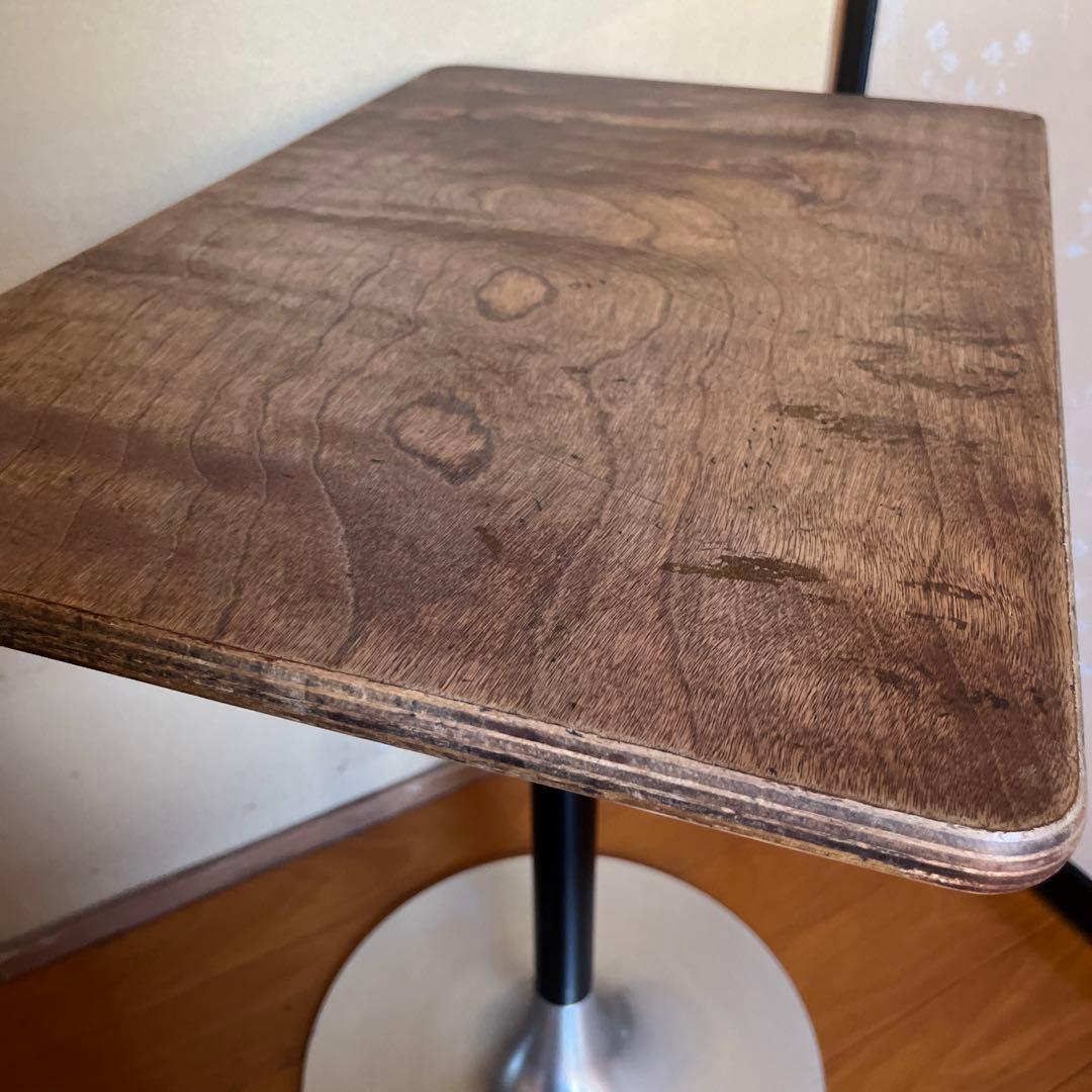 ヴィンテージ　アルミ脚　回転テーブル