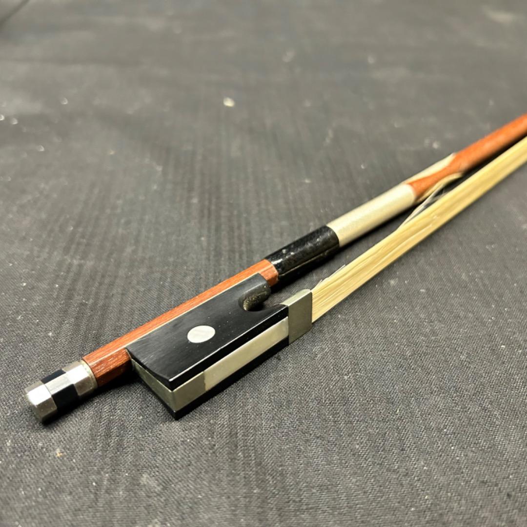 ▽Ed左横1029 カール・ヘフナー バイオリン ケース 弓 肩当 松脂 まとめ