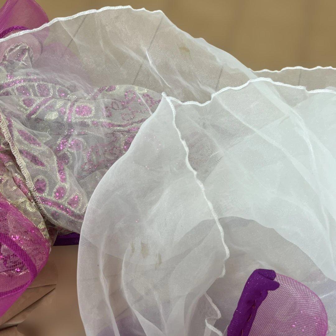 ベリーダンス セットアップ ピンクと白