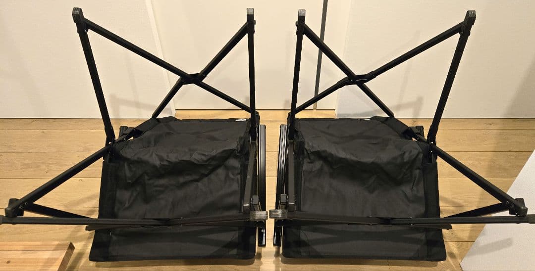 Adirondack キャンパーズチェア 2脚セット ブラック