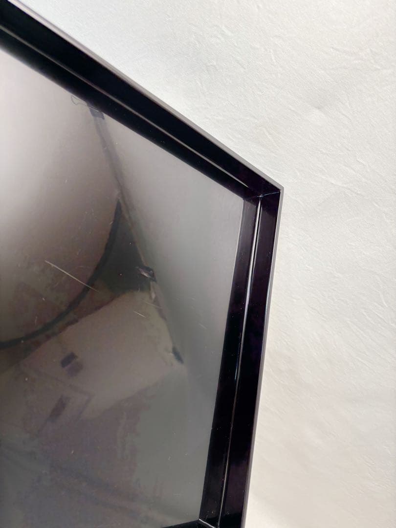 ほぼ未使用 懐石道具 木製黒真塗 会席膳 四方膳 5客揃 宴会盆 銘々盆 紙箱