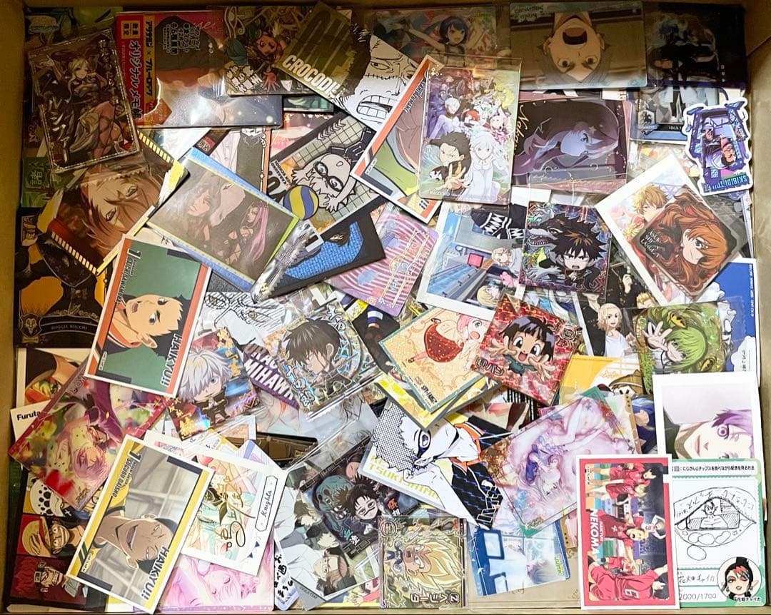アニメ キャラクター カード シール 紙類 薄物 3200枚 まとめ売り