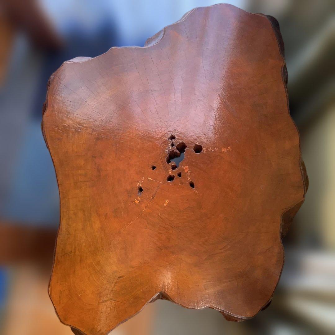 ☆木製 不規則形状 座卓テーブル　直接引き取りorたのめる便（送料別です）