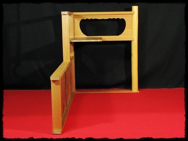 希少！ 板引戸腰 台目棚 屋久杉 赤杉 自在棚 大棚 茶道具 棚物 f265