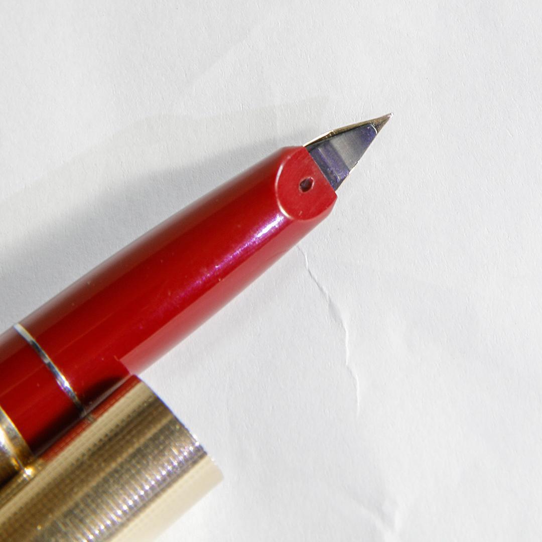 希少 PILOT パイロット Short ポケット万年筆 伸縮式 14K 中古