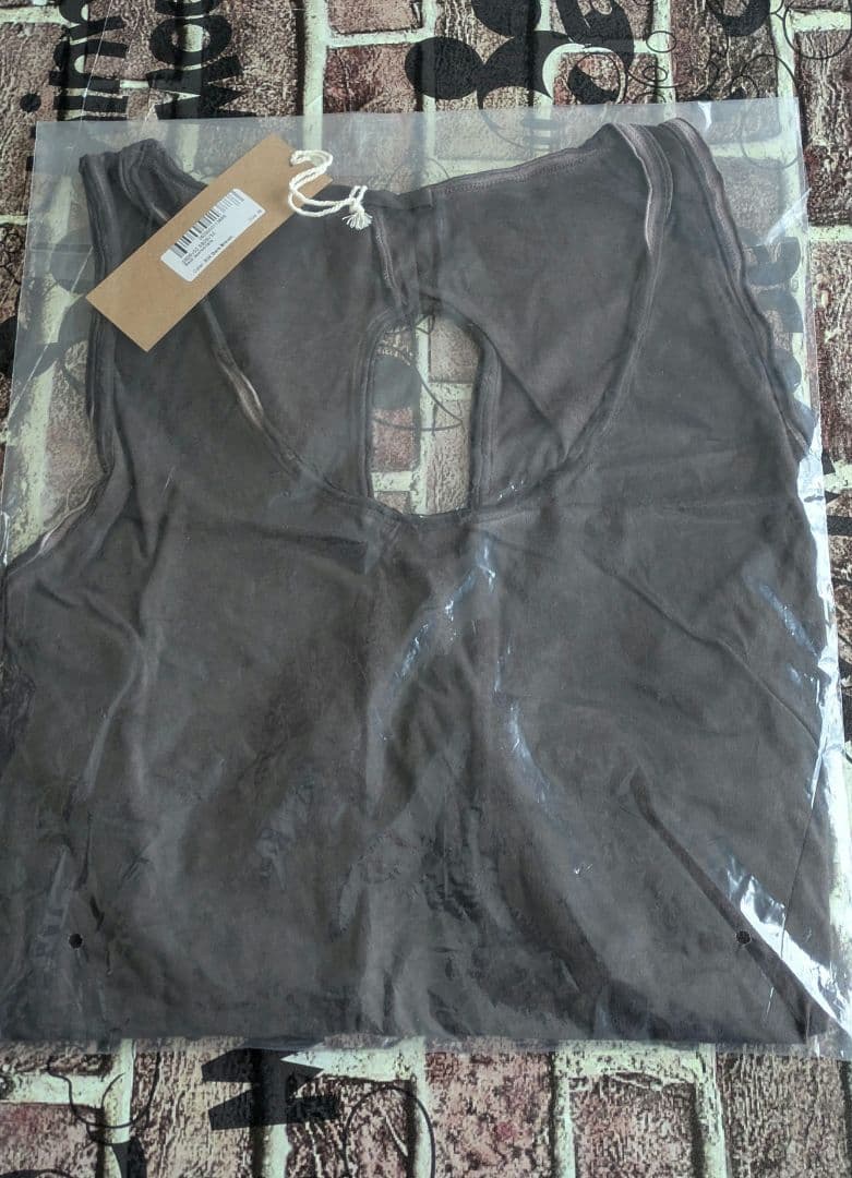 サルセーションウェア新作Back opened tankダークブラウン 　М