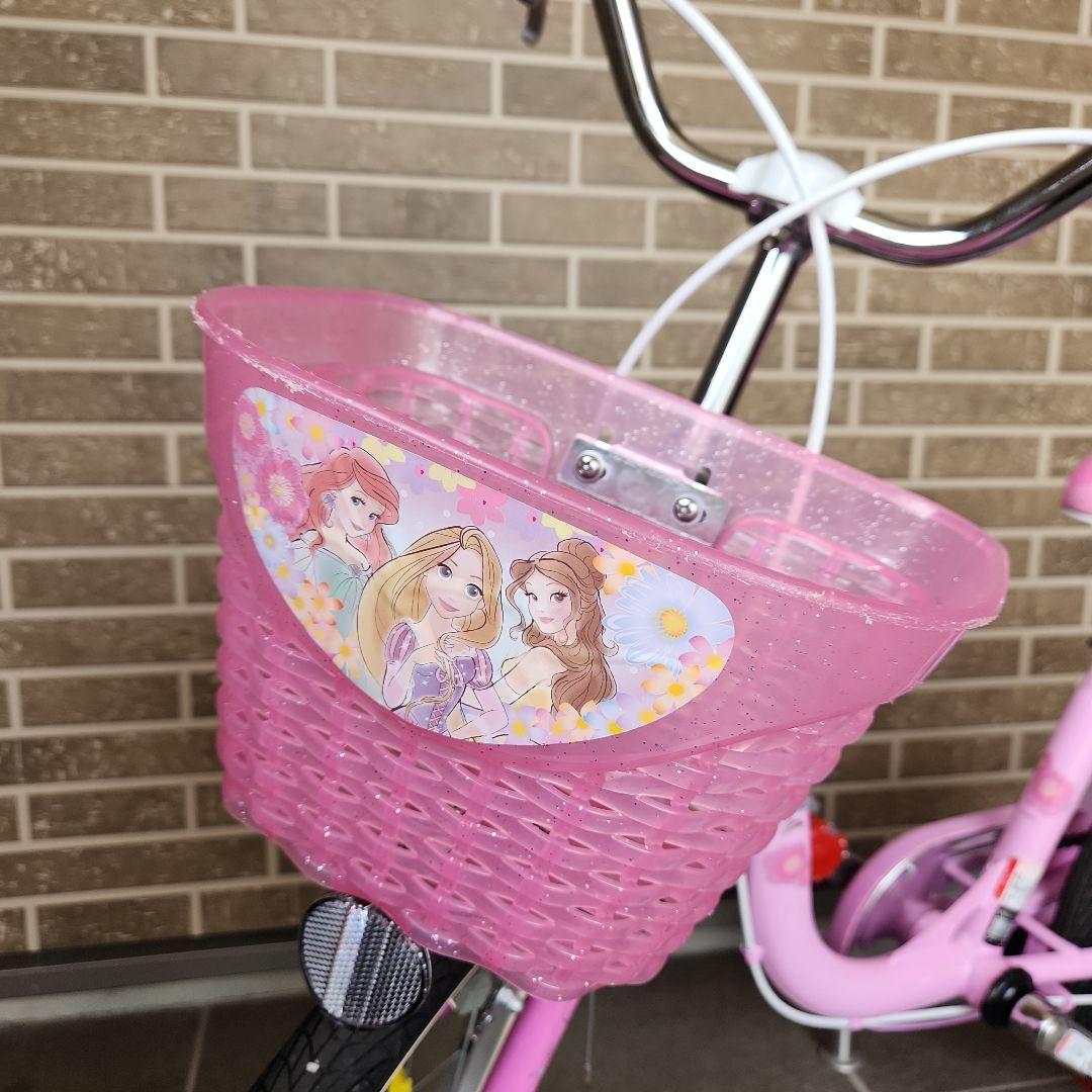 ☆りす☆【美品】ディズニープリンセス 子供用自転車　18インチ