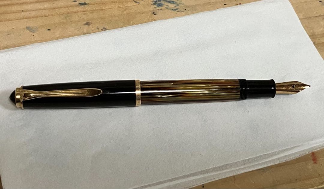 Pelikan 400NN 茶縞 シャイベン