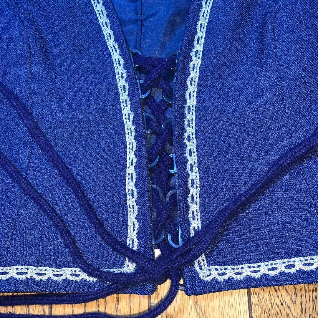 ★美品★ フォークダンス衣装　上下セット　ハンドメイド