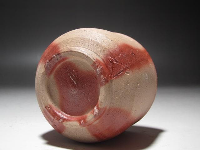 ★　山本陶秀　備前緋襷盃　手になじむ一品です★x448