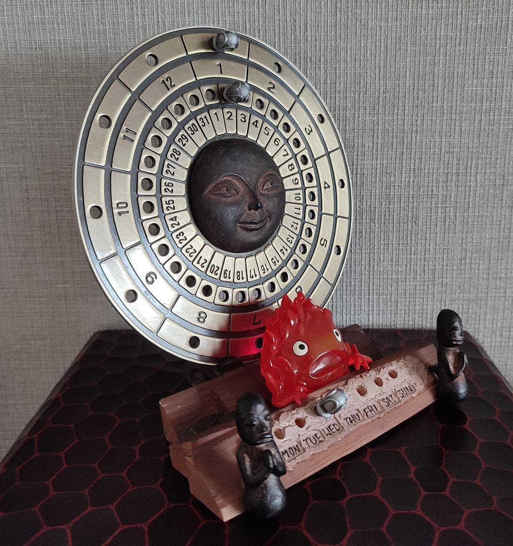 ハウルの動く城　カルシファー　万年カレンダー　ジブリ