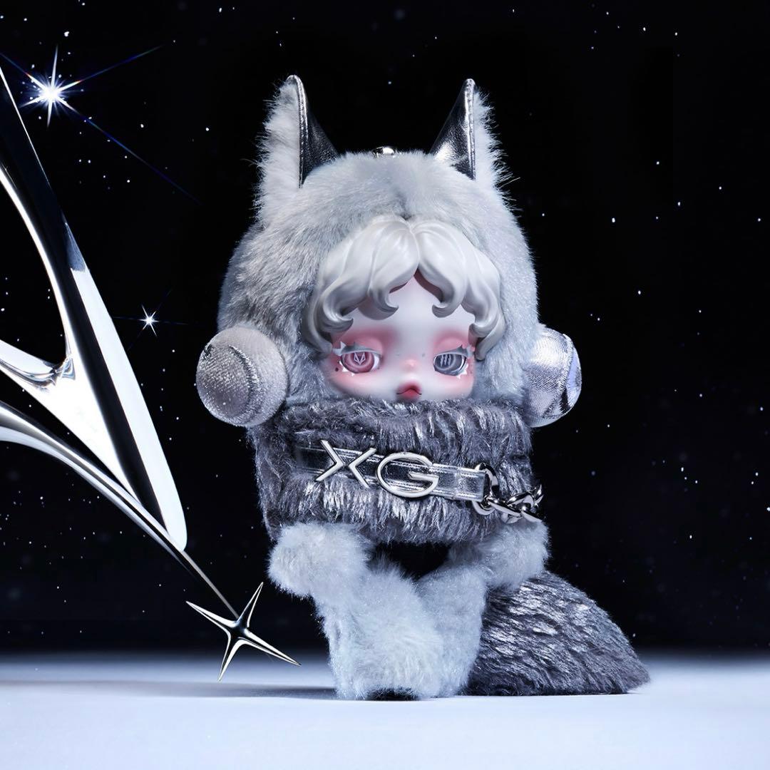 【しっぽ大き目】【値下げ】スカルパンダ× XG ぬいぐるみペンダント