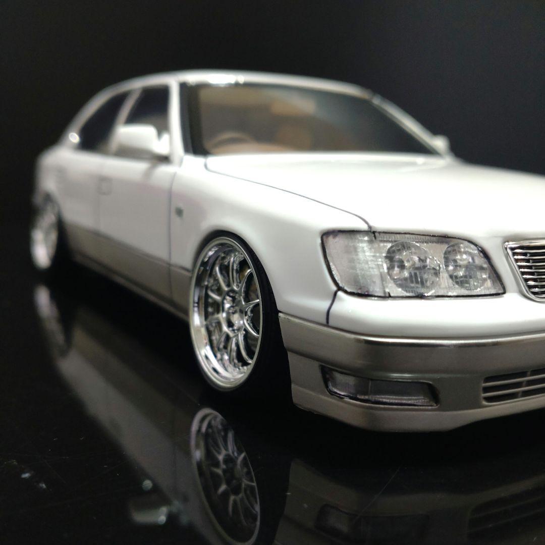 アオシマ UCF21セルシオ後期型 プラモデル完成品