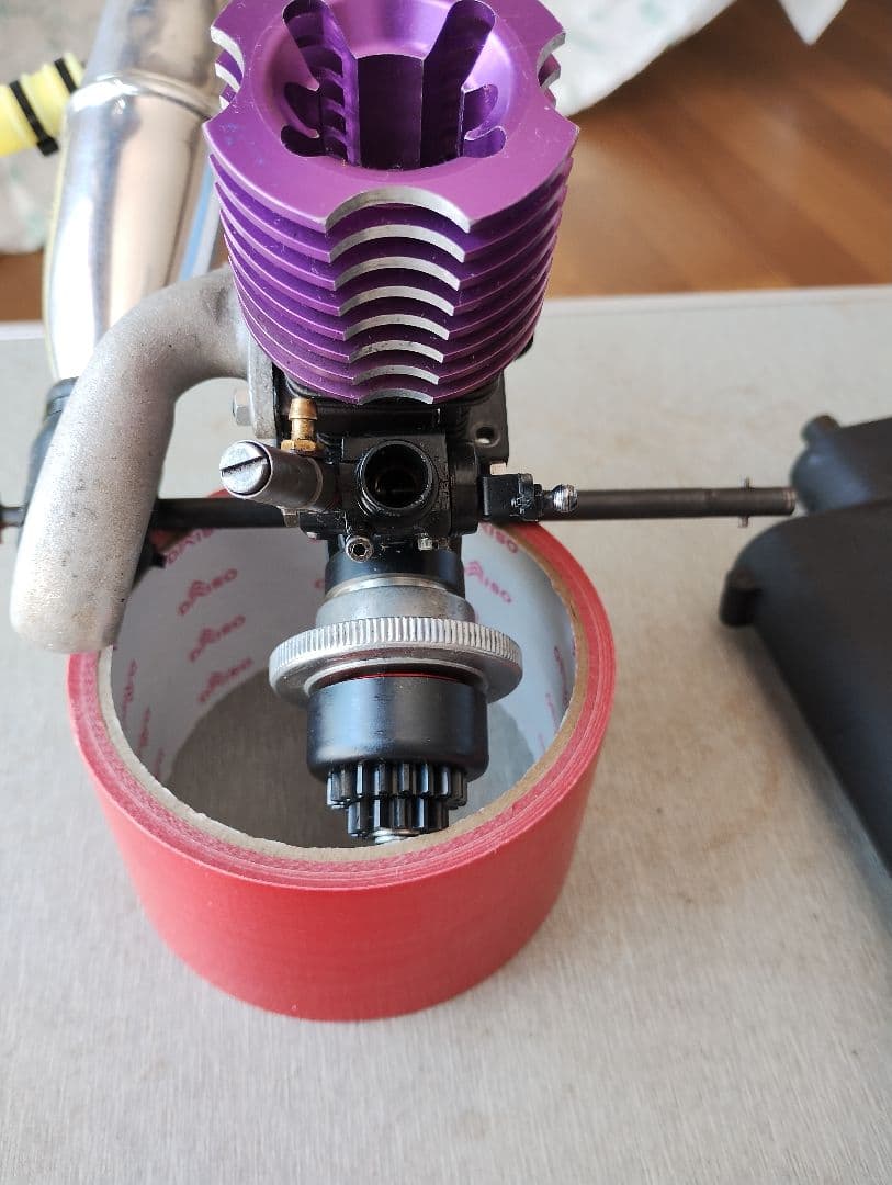 簡単一発始動シリーズ第四弾　HPIブランドの紫色 １２クラスエンジン