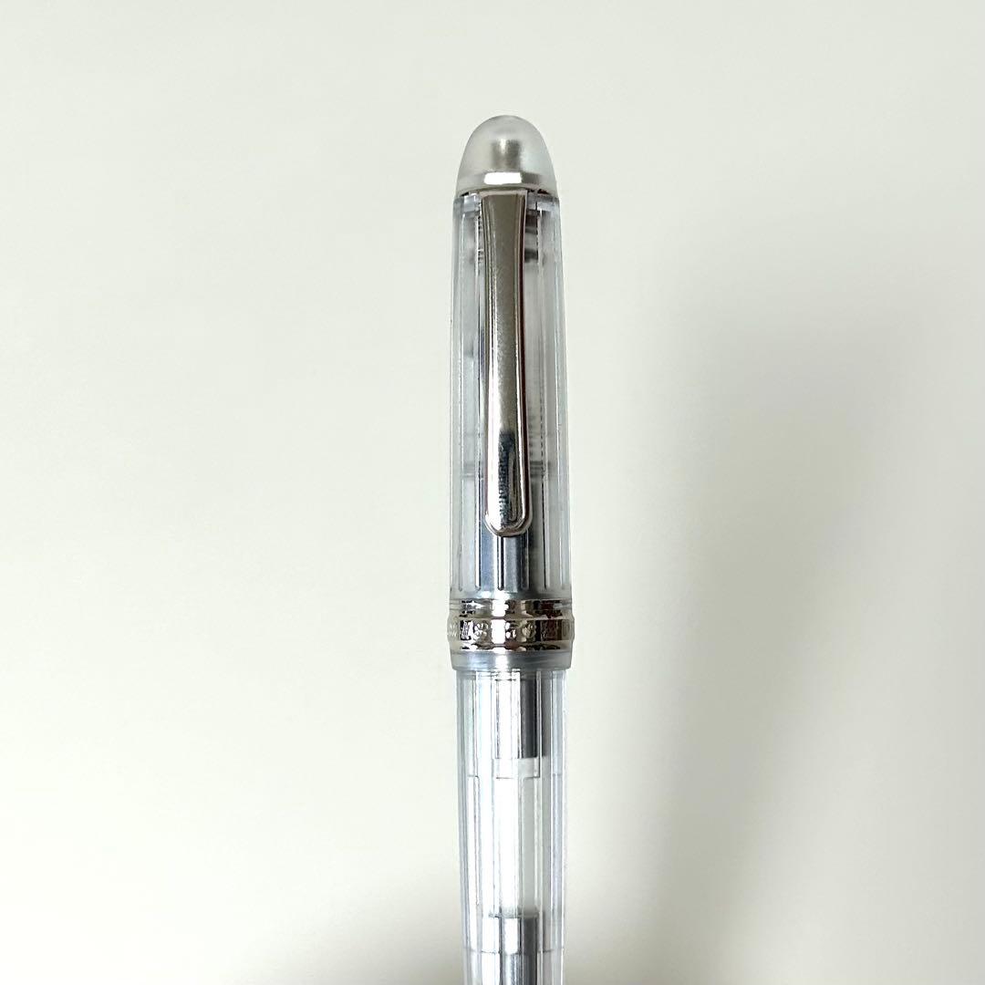 プラチナ万年筆 3776 14k Mペン先 クリア