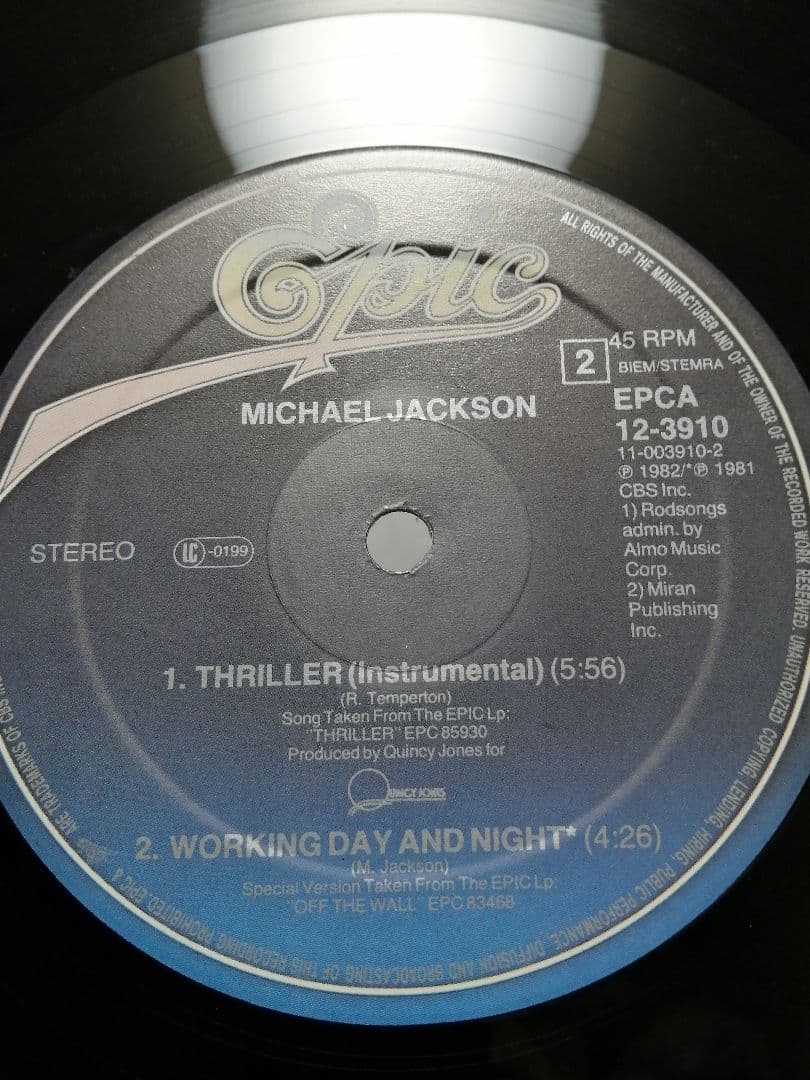 【希少 Holland 盤12\"】 MICHAEL JACKSON P.Y.T.