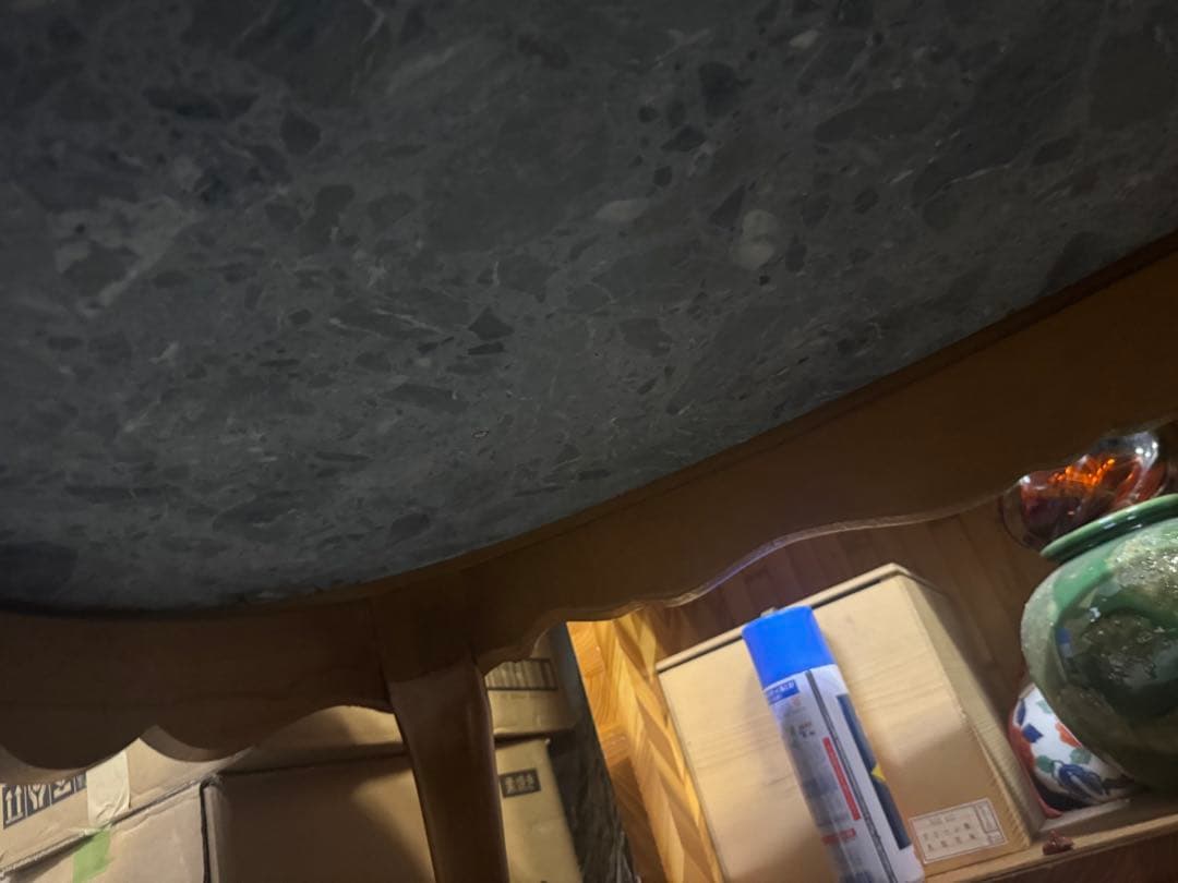 イタリア家具　猫足　センターテーブル　ローテーブル　大理石