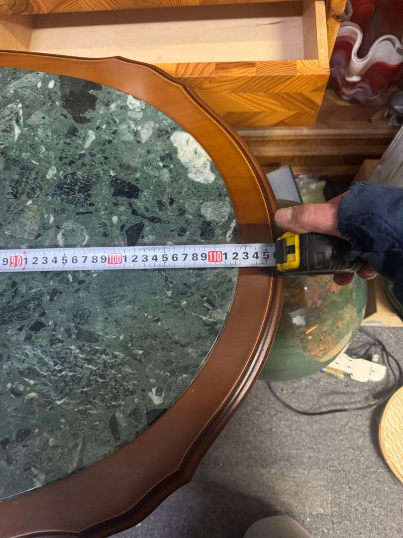 イタリア家具　猫足　センターテーブル　ローテーブル　大理石