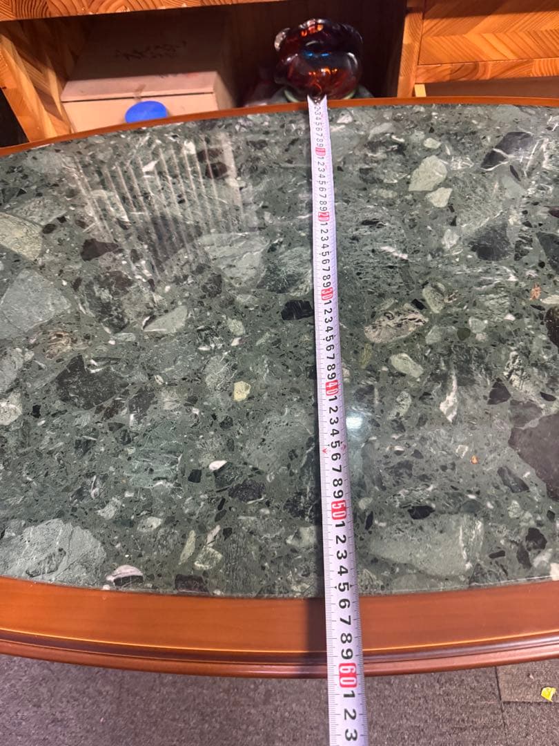 イタリア家具　猫足　センターテーブル　ローテーブル　大理石