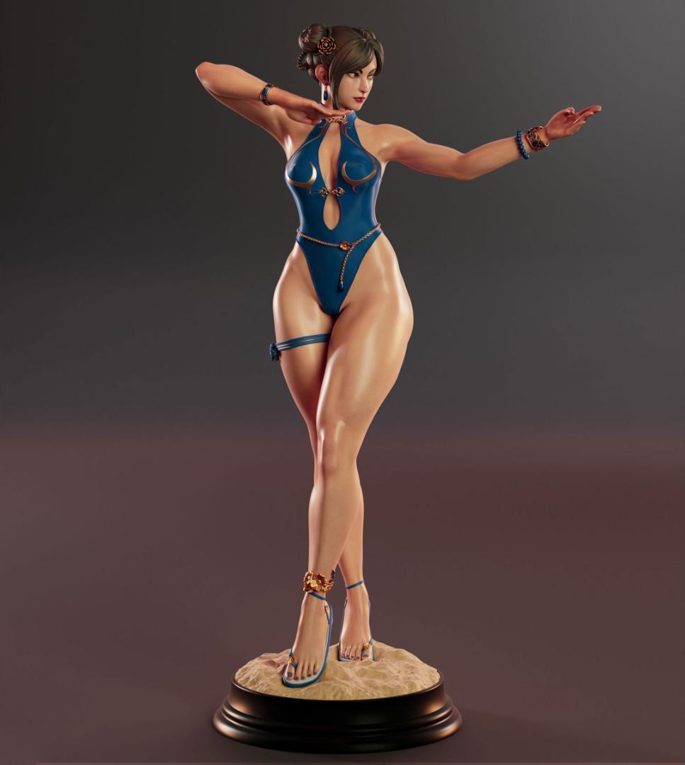 1/4　未塗装 未組立　47CM　フィギュア　ガレージキット 【 蒼華リー 】