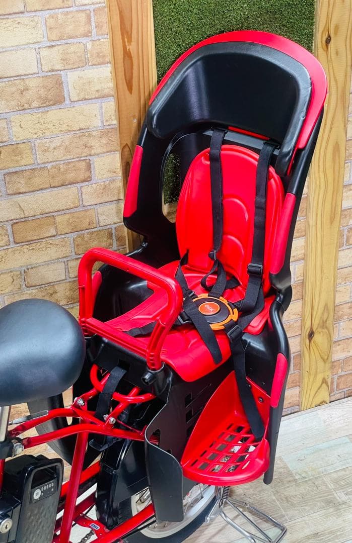 特価 レッド系 パナソニック 子供乗せ電動アシスト自転車 H3342