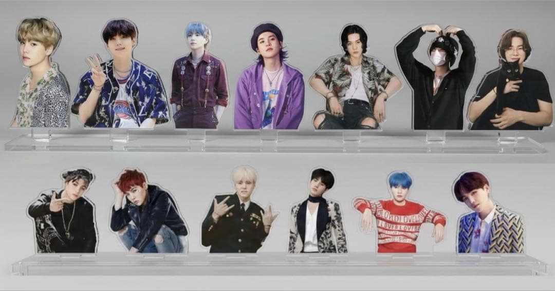 ユンギ　 デビューから2026年までの アクリルパーツ　3cm アクスタ　セット