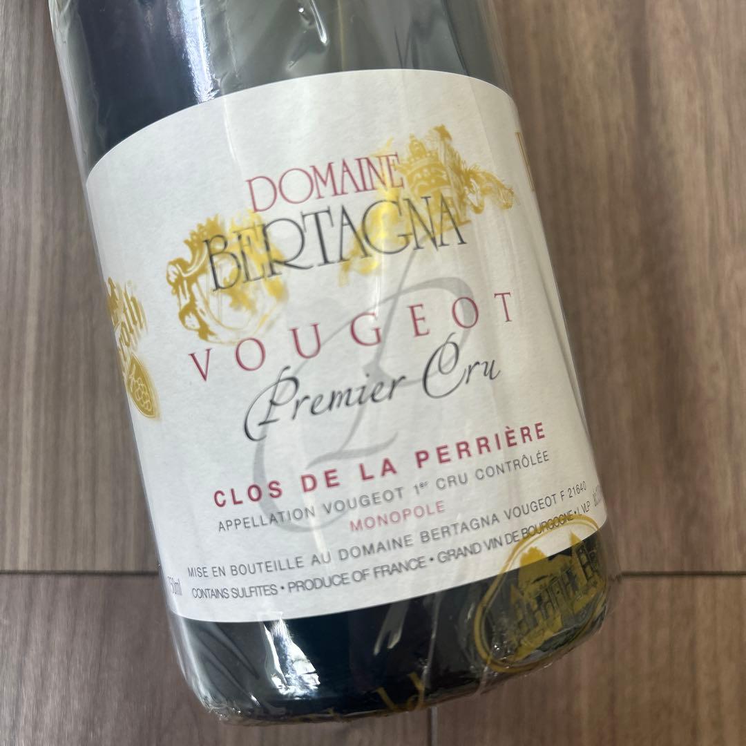 新品未開封　赤ワイン　Domaine Bertagna 2009 Vougeot