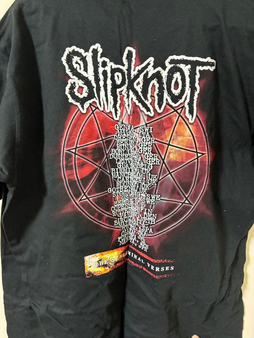 Slipknot ツアーTシャツ ブラック